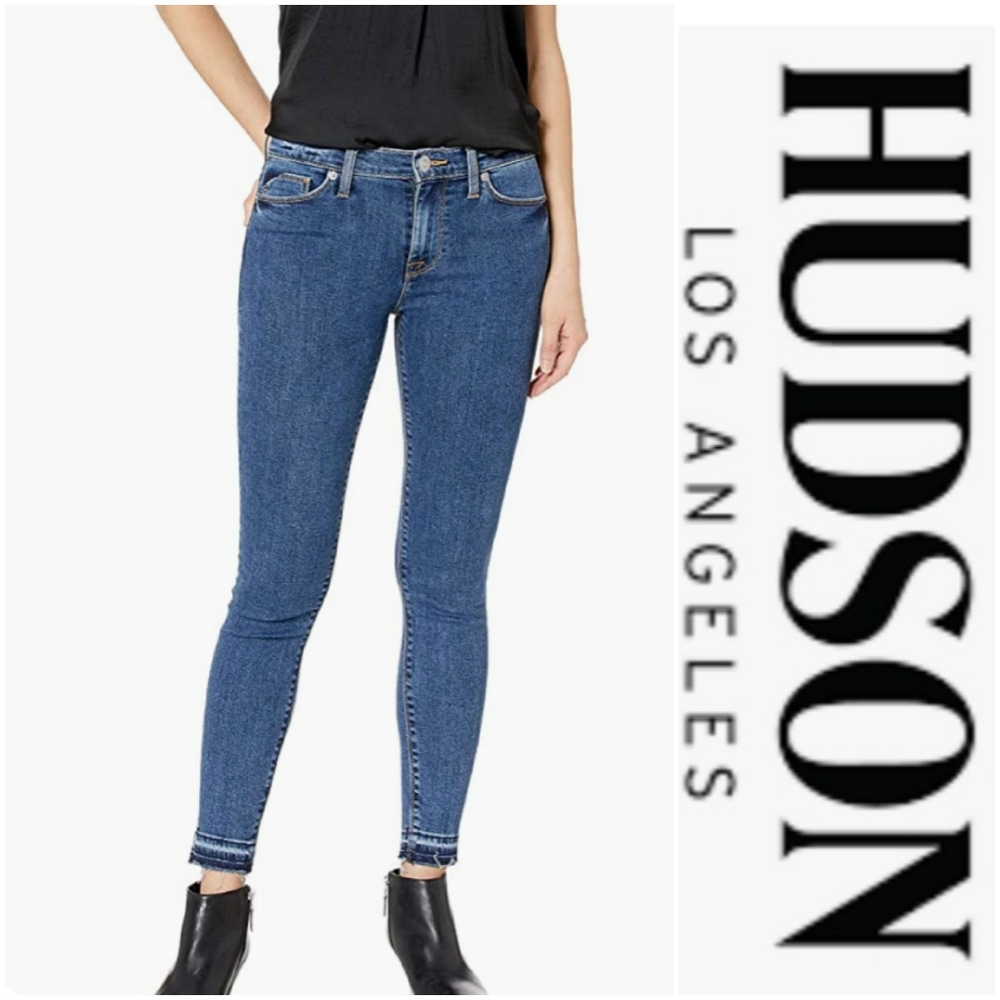 HUDSON JEANS MIDRISE SKINNY ANKLE RELEASED HEM NEW